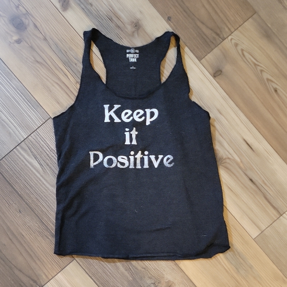 SO Black "Keep It Positive" Racerback Tank